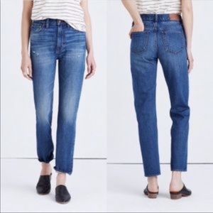 Madewell High rise The Perfect Straight Jean